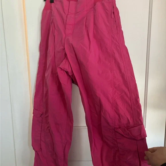 Bright Pink FP Movement Highwaist Cargo Pants - Picture 10 of 12